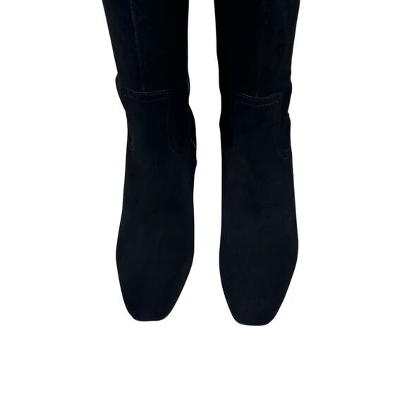 Blondo Tenor Womens Waterproof Black Suede Stretch Tall Boots Size 8.5M New $220 - Picture 3 of 13